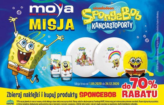 SpongeBob bohaterem nowego programu lojalnościowego sieci Moya