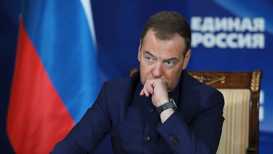 Medvedev attends meeting for protection of motherhood, childhood and family support
epa10428747 Chairman of the United Russia party, deputy chairman of the Security Council of the Russian Federation Dmitry Medvedev attends via videoconference in an expanded meeting of the commission of the General Council of the United Russia party for the protection of motherhood, childhood and family support in Moscow, Russia, 25 January 2023.  EPA/EKATERINA SHTUKINA / SPUTNIK / KREMLIN POOL / POOL 
Dostawca: PAP/EPA.
EKATERINA SHTUKINA / SPUTNIK / KREMLIN POOL / POOL