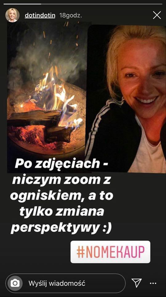 Dorota Szelągowska pozuje bez makijażu