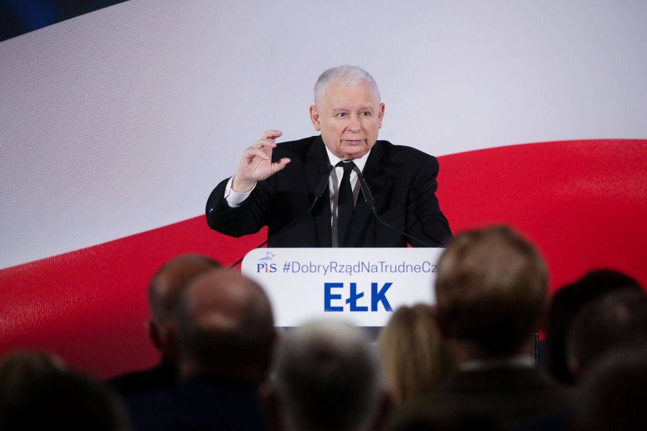 Jarosław Kaczyński w Ełku