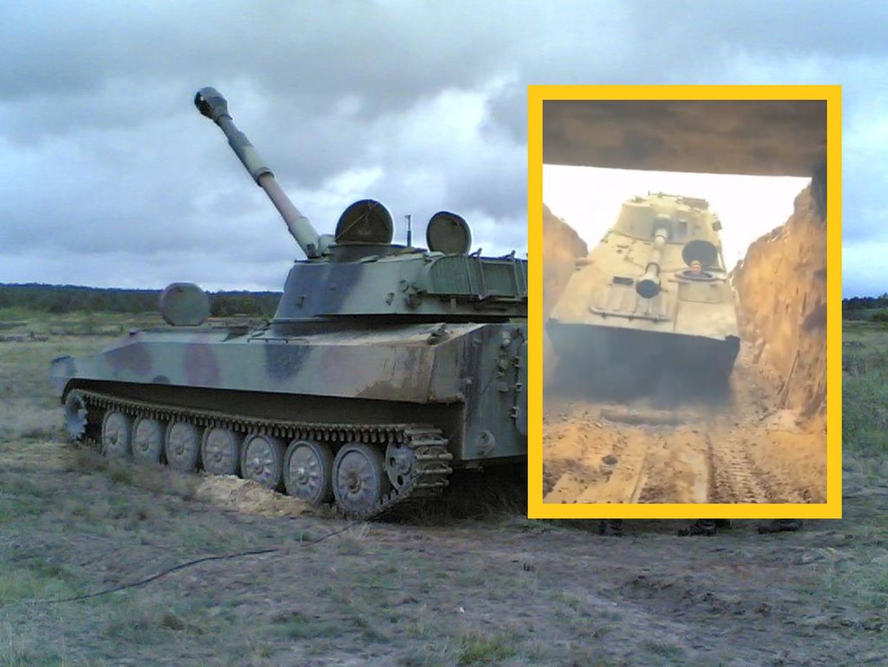 Ukrainian soldiers use ingenious tactics to survive "drone war". Underground shelter shields 2S1 Gvozdika howitzer