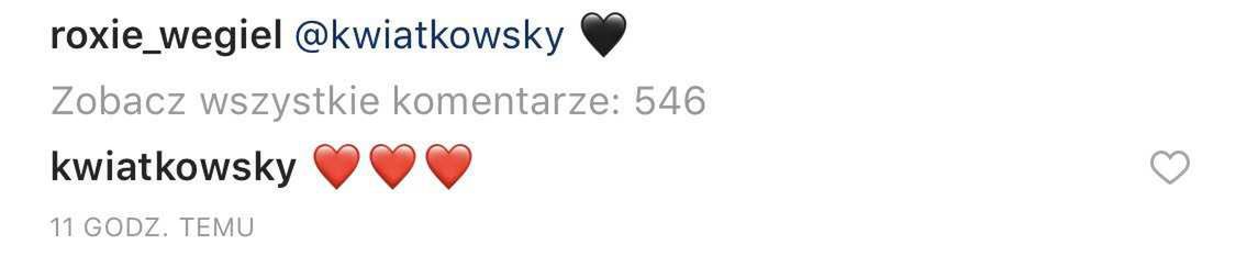 Dawid Kwiatkowski Roksana Węgiel - Instagram