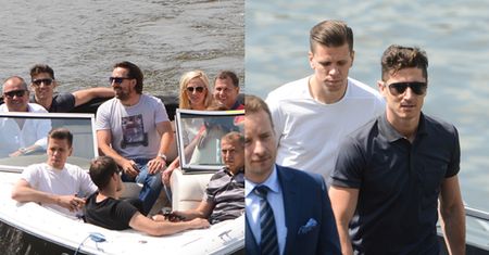 Lewandowski i Szczęsny odpoczywają na motorówce (ZDJĘCIA)