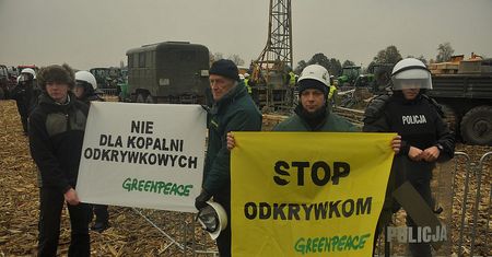 Greenpeace protestuje przeciwko budowie kopalni. Tym razem w Polsce