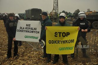 Greenpeace protestuje przeciwko budowie kopalni. Tym razem w Polsce