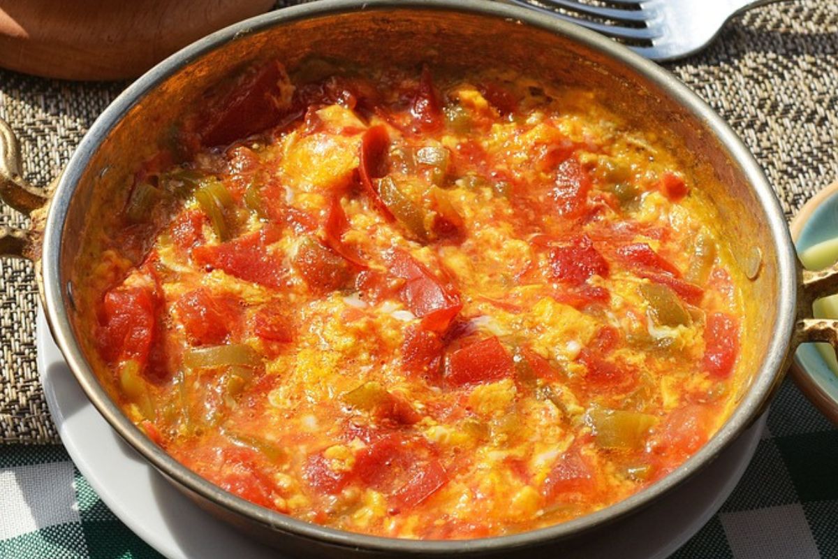 Menemen is full of flavour and aroma.
