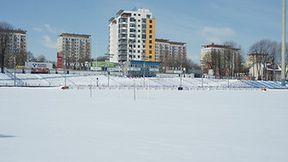 Stadion PGE Marmy Rzeszów w zimowej scenerii