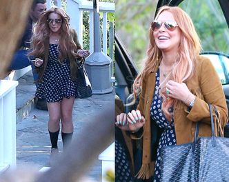 Uśmiechnięta Lindsay Lohan wychodzi z odwyku! (ZDJĘCIA)