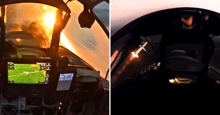 MiG-29 uderzył o świcie w rosyjskie cele. Moment ataku rakietami z USA