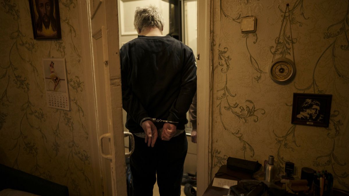 arch50
A man suspected to be a Russian collaborator is detained during an operation by Security Service of Ukraine (SBU) in Kharkiv, Ukraine, Monday, April 18, 2022. (AP Photo/Felipe Dana)
Felipe Dana