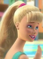 Tamara Arciuch jako lalka Barbie w "Toy Story 3"