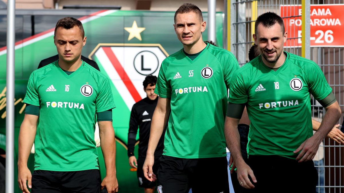 PAP / Bartłomiej Zborowski / Na zdjęciu od lewej: Michał Masłowski, Artur Jędrzejczyk i Michał Kucharczyk.