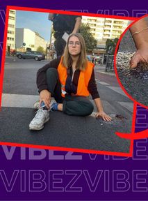 Aktywiści przykleili się do asfaltu. Kierowcy puściły nerwy