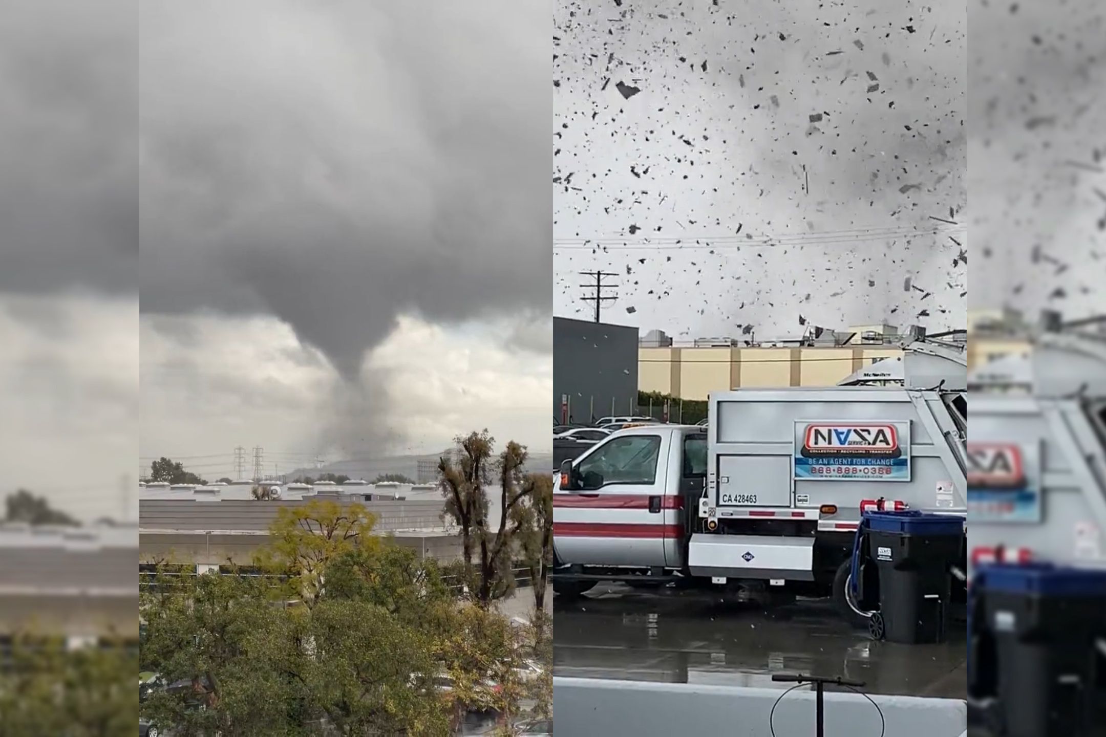 Potężne tornado w Los Angeles.