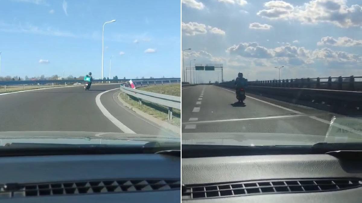 Wjechał skuterem na obwodnicę Lublina