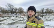 Radzewo: Na stawach lód, na rzekach kra. Strażacy apelują: "Nie wolno tam wchodzić!"