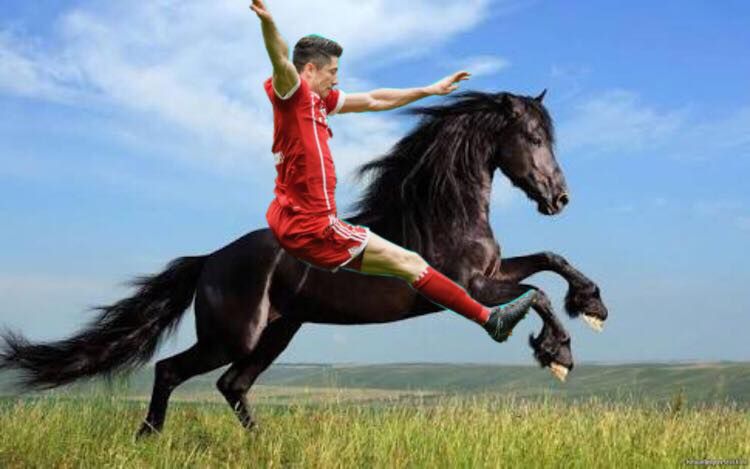 Robert Lewandowski na zdjęciach przerobionych przez fanów Bayern Monachium