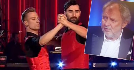 "Taniec z gwiazdami". Jacek Jelonek i Michael Danilczuk pierwszy raz tańczyli tak blisko siebie. Grabowski skwitował to jednoznacznie