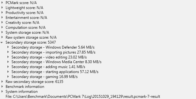 Transcend SSD370S 256GB - PCMark 7