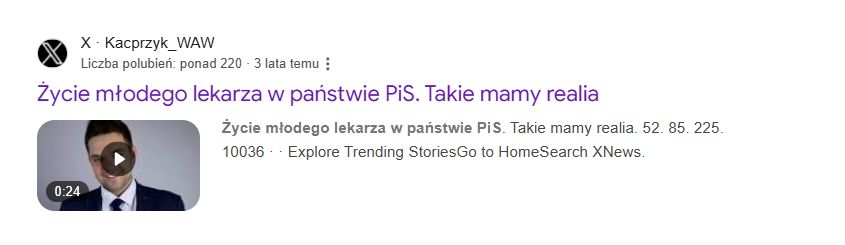 Dawid Kacprzyk usunął nagranie i konto w serwisie X
