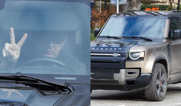 Tomasz Karolek przyłapany na mieście w Land Roverze