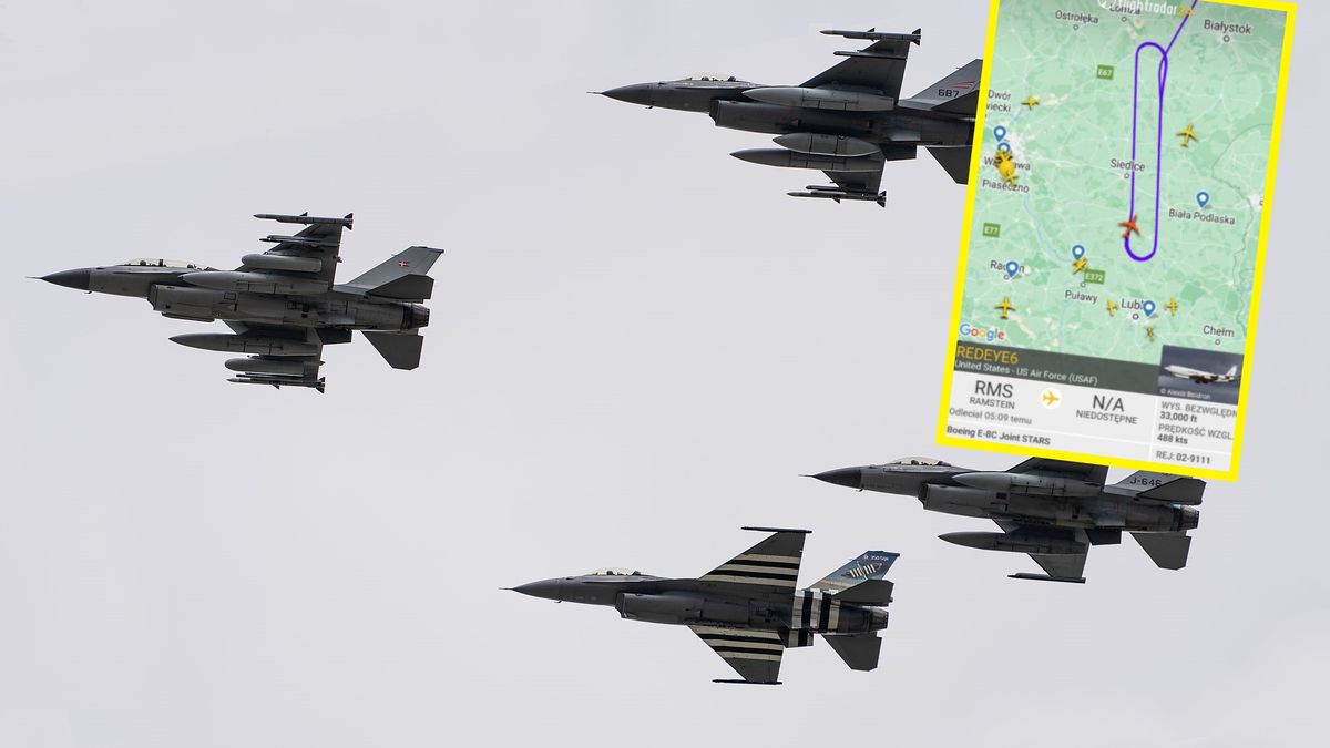 Cztery myśliwce przeleciały nad Warszawą. Zdj. ilustracyjne 
