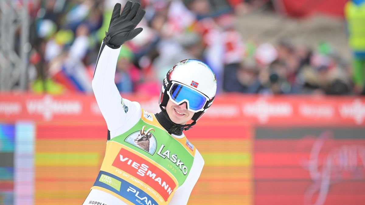 PLANICA, SLOVENIA - APRIL 02: Halvor Egner Granerud of Norway competes during the Individual HS240 at the FIS World Cup Ski Flying Men Planica on April 2, 2023 in Planica, Slovenia. (Photo by Bjoern Reichert/NordicFocus/Getty Images)
