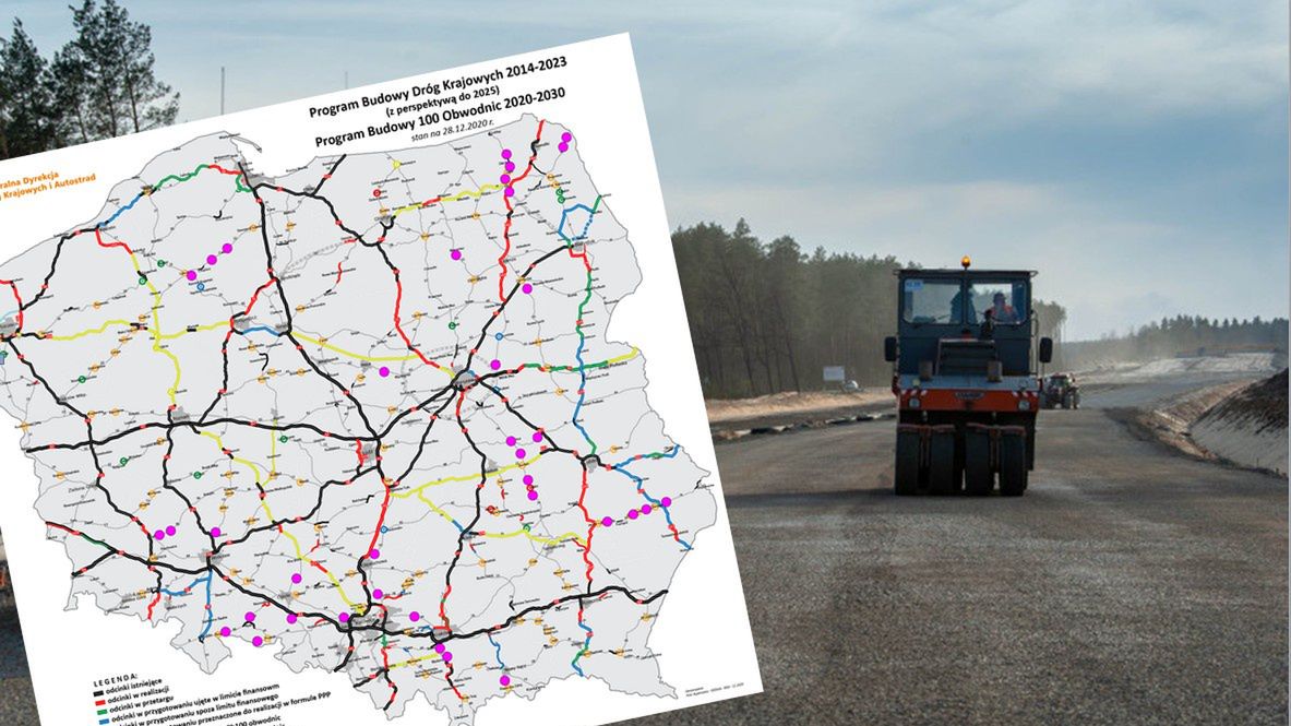 Plan budowy nowych dróg w Polsce