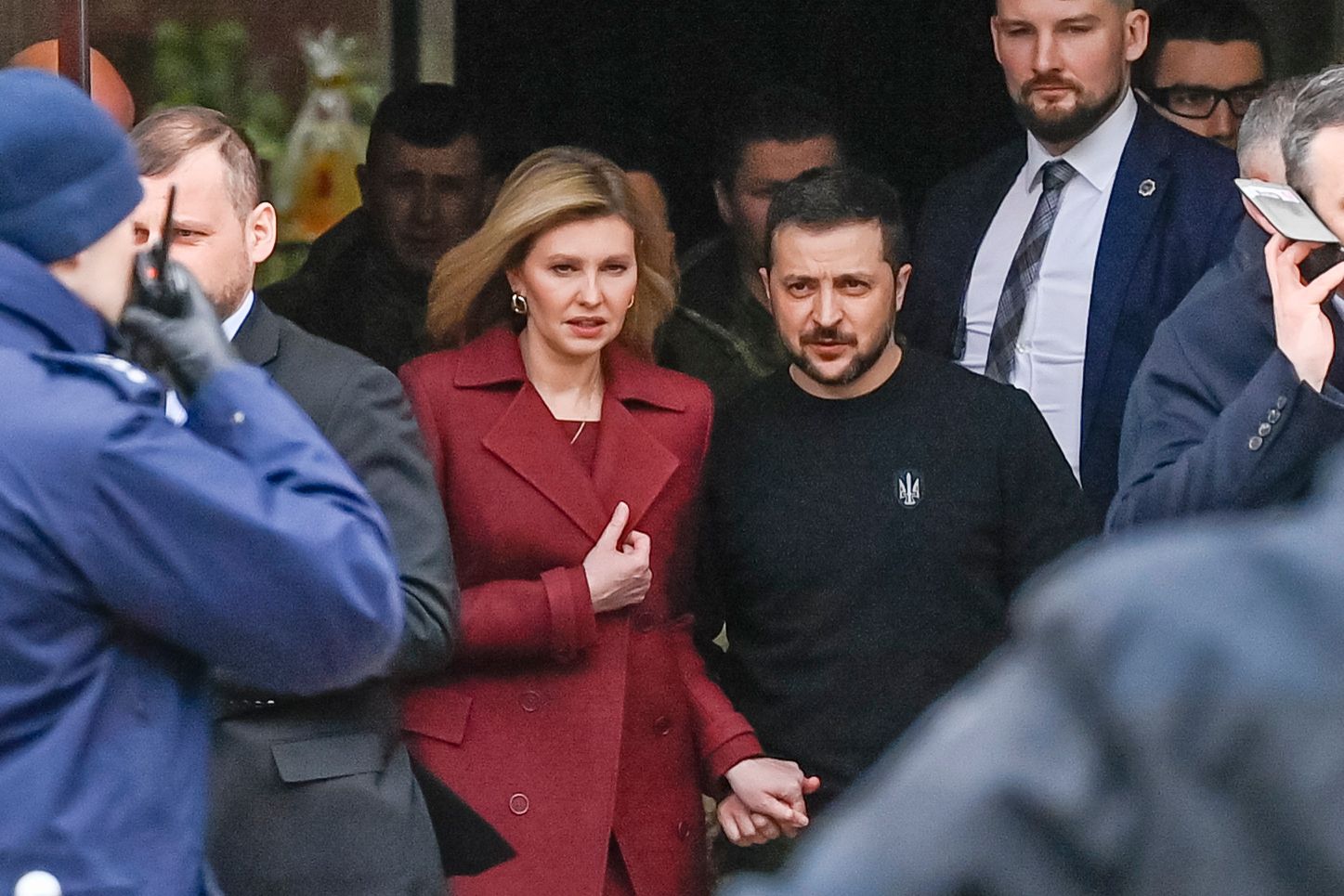 Wołodymyr Zełenski i Ołena Zełenska w Polsce (fot. Akpa)