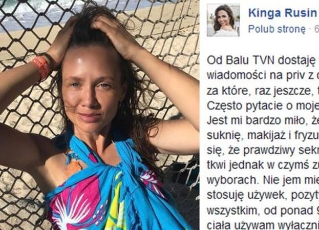 46-letnia Kinga Rusin zdradza sekret swojej urody: "Nie jem mięsa, lubię się ruszać, nie stosuję używek, pozytywnie myślę"