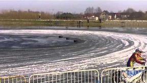 Damian Baliński na quadzie podczas Gali Lodowej w Rydzynie