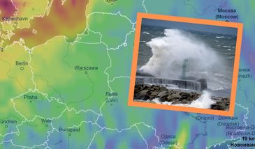 Pogoda zaskoczyła. Potężny wiatr i ogromne fale. Uwaga na deszcz