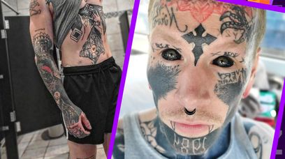 Człowiek-demon zrobił sobie 200 tatuaży. Jego rodzina prosi, by się nawrócił
