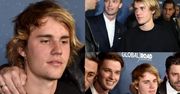 Bieber w kiepskim stanie próbuje pozować na ściance... (ZDJĘCIA)