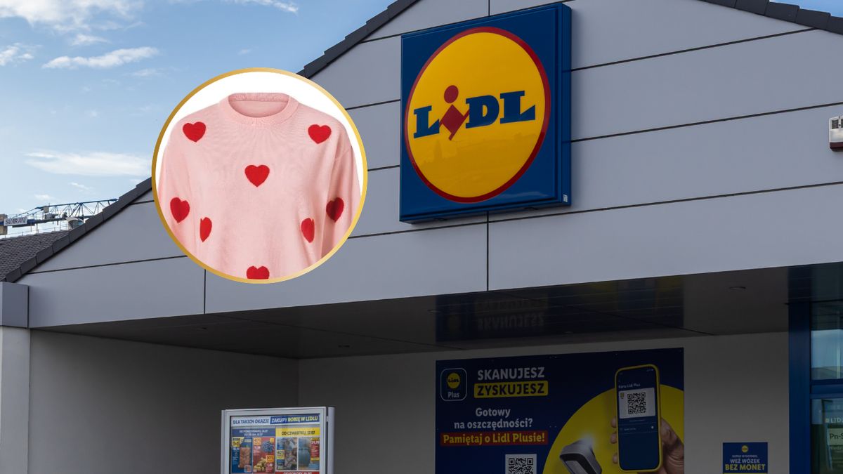 Sweterki walentynkowe w Lidlu