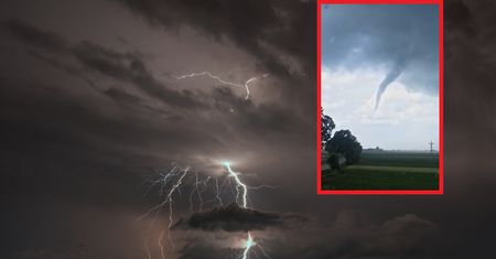 Blisko trąby powietrznej. Przerażające nagranie obiegło sieć