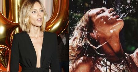 Anja Rubik świętuje śmigus-dyngus, polewając półnagie ciało butelką wody (FOTO)