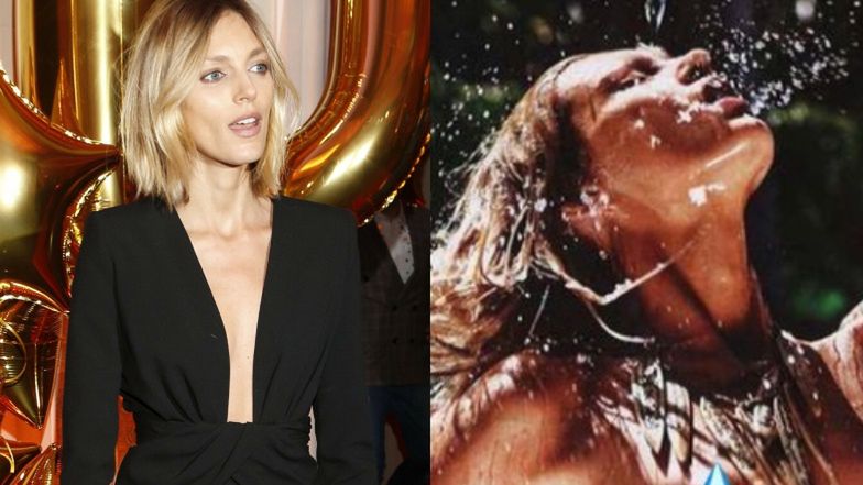 Anja Rubik świętuje śmigus-dyngus, polewając półnagie ciało butelką wody (FOTO)