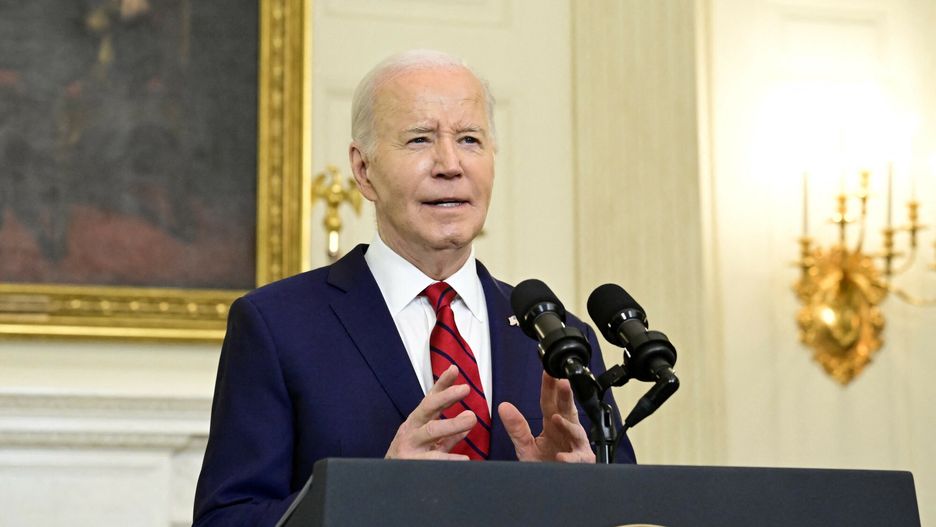 Temporary
United States President Joe Biden makes remarks after signing the $95 billion National Security Package that includes military aid to Ukraine and Israel and provides funding for humanitarian aid to Gaza in the State Dining Room of the White House in Washington, DC on Wednesday, April 24, 2024. The bill contains provisions that would ban TikTok in the US if its owner, the Chinese tech firm ByteDance, fails to divest and also to provide assistance to American Indo-Pacific partners.
Credit: Ron Sachs / Pool via CNP
Pool/ABACA