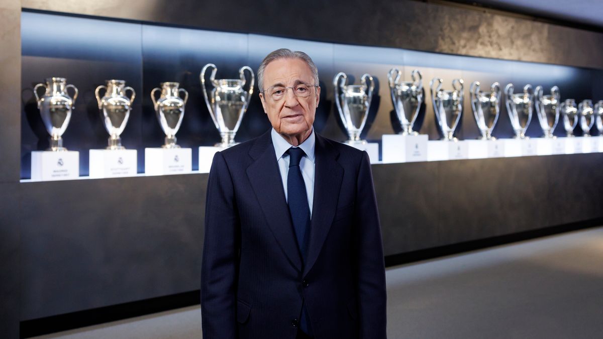 PAP/EPA / PAP/EPA/Real Madrid TV / HANDOUT / Na zdjęciu: Florentino Perez