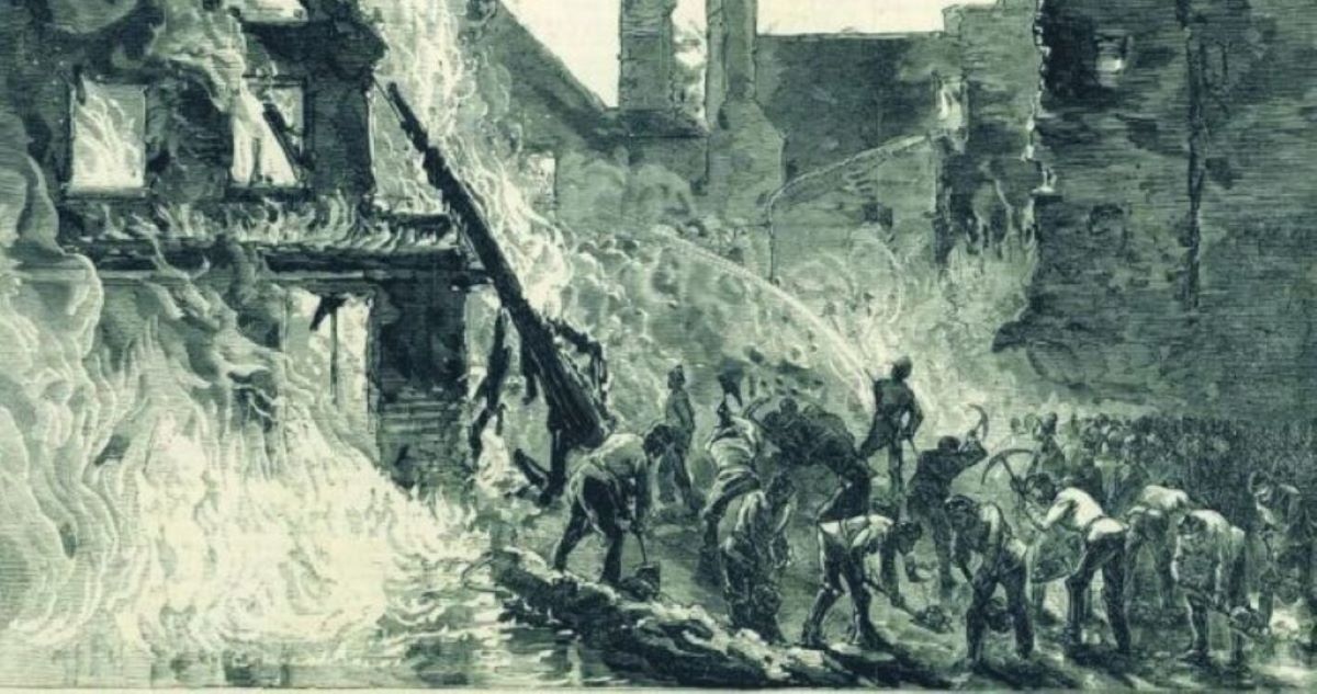 Pożar Dublina w 1875 roku 