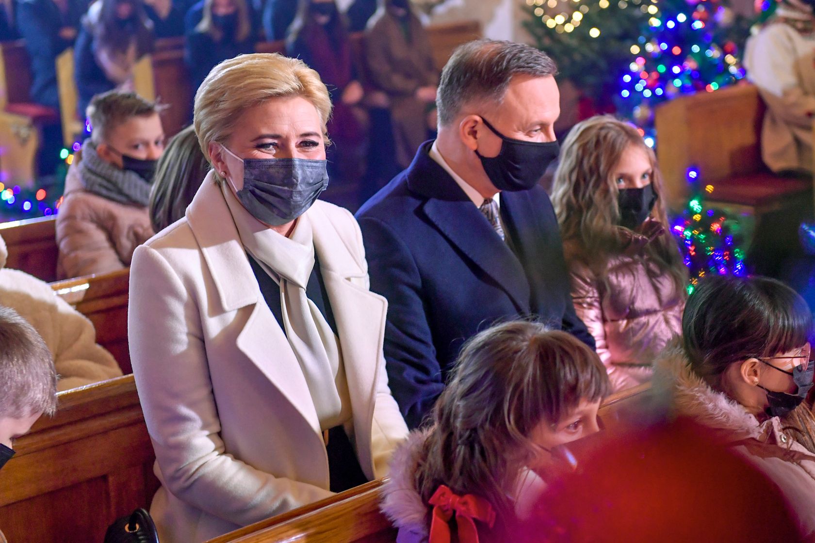 Agata Kornhauser-Duda, Andrzej Duda - koncert kolęd TVP 2021