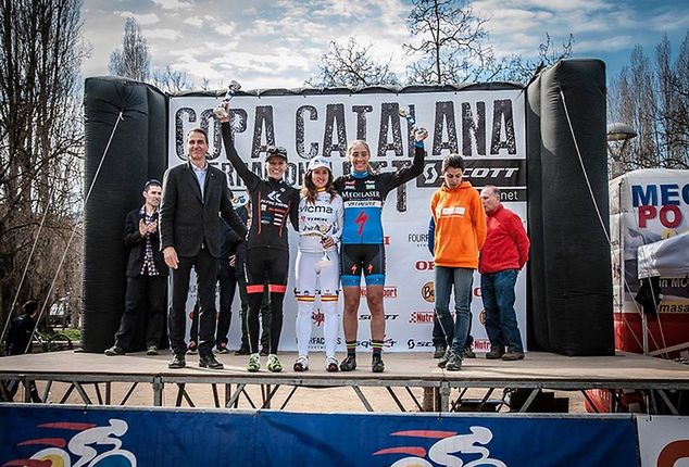 Anna Szafraniec na podium w Banyoles / fot. Gamma PR