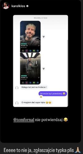 Instastories Karol Kłos