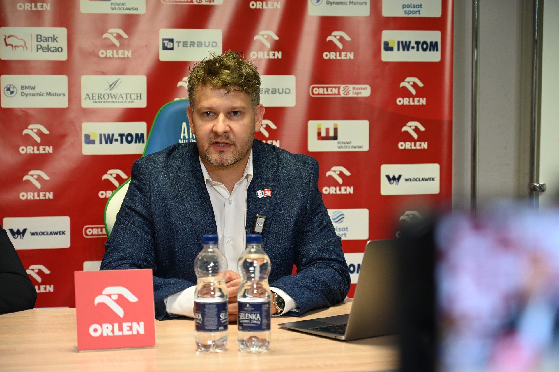 Łukasz Pszczółkowski, prezes KK Włocławek SA i media menager Michał Fałkowski