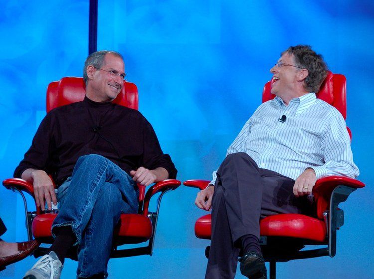 Steve Jobs I Bill Gates, kadr z nagrania