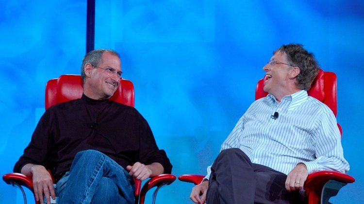 Steve Jobs I Bill Gates, kadr z nagrania