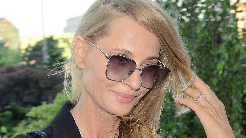 Aneta Kręglicka z mężem na premierze filmu "Żużel"