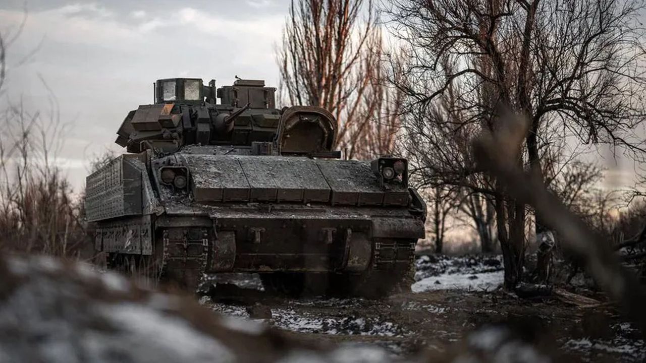 M2 Bradley w Ukrainie, zdjęcie ilustracyjne