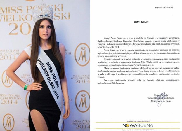 Organizator Miss Wielkopolski stracił licencję! Co dalej z Miss Polski?